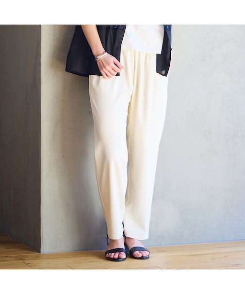 【洗える・防しわ】オールゴムパンツ