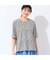 【洗える・日本製・L～4Lサイズ】小花コットンTシャツ