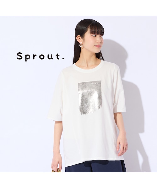 L～4L対応】箔プリントドルマンスリーブTシャツ｜ジュニアーオンライン