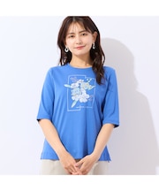【洗える・綿100%】アップリケTシャツ