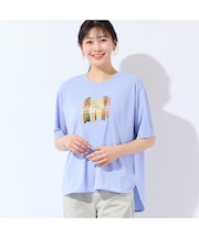 【洗える・3Lサイズあり】eleganceプリントTシャツ