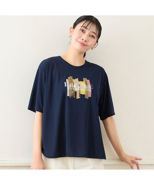 【洗える・3Lサイズあり】eleganceプリントTシャツ