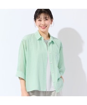 【洗える・3Lサイズあり】シアーストライプシャツ