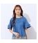【洗える】フリルスリーブTシャツ
