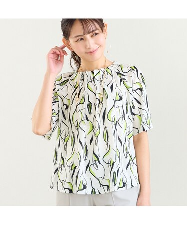 【洗える・日本製】Callaプリントトップス