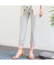 【洗える・接触冷感・日本製・S~LLサイズ】ブーツカットクロップドパンツ