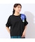 【洗える・綿100%】フリルスリーブTシャツ