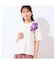 【洗える・綿100%】フリルスリーブTシャツ