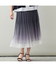 【洗える・3Lサイズあり】グラデーションチュールスカート