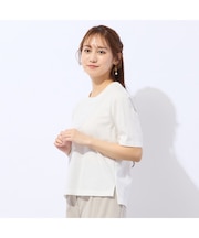【洗える】箔プリントロゴTシャツ