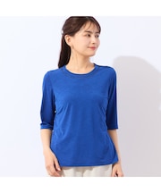 【洗える・日本製】襟ぐり刺繍Tシャツ