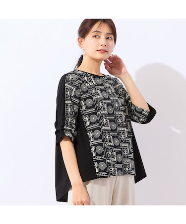 【洗える・日本製】フロント刺繍入りプルオーバー