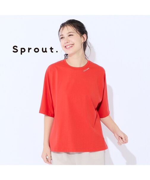 【M~4L】紫外線防止・接触冷感ビジューロゴTシャツ
