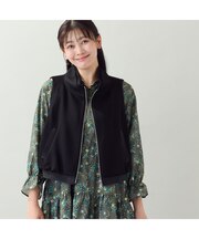 【セットアップ可・3Lサイズあり】サイドギャザーショートベスト