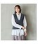 【アンサンブル商品】ニットジレ＆ドロストシャツ