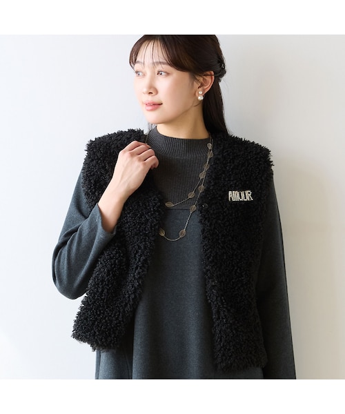 毎年人気・3Lサイズあり】ふわふわフェイクファーベスト｜ジュニアー