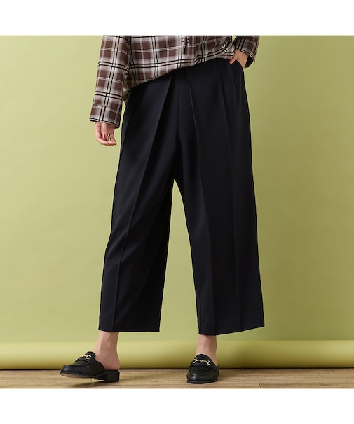 【手洗いOK・セットアップ対応】アクアスーティングタックワイドパンツ