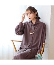 【手洗いOK・セットアップ対応】製品洗い加工・デニム風ブルゾン
