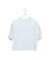 【洗える】袖配色フリルTシャツ