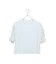【洗える】袖配色フリルTシャツ