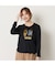 【洗える】スムースプリント長袖Tシャツ