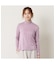 【洗える】フリルハイネックTシャツ