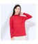 【L～4L】ウォッシャブル綿シフォンTシャツ