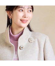 【一部店舗/WEB限定・セレモニー・ハレの日】ビジューモチーフブローチ