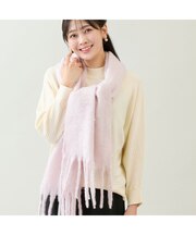 【洗える】パール付きマフラー