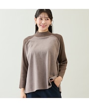 【L～4Lサイズ】綿混ジャージープルオーバー