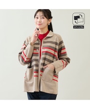 【両面着用/リバーシブル仕様】Aラインニットジャケット
