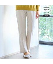 【裏起毛保温・洗える・S～LLサイズ】イージーストレートパンツ