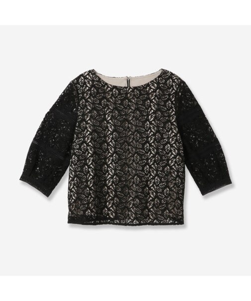 リーフレースブラウス