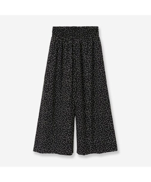 ドットプリントキュロットスカート