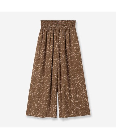 ドットプリントキュロットスカート