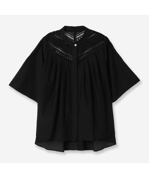 レースピンタックブラウス