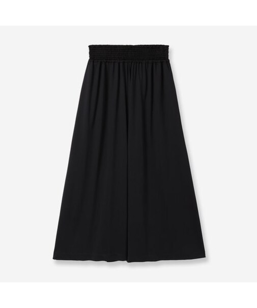 ジャージーギャザーフレアパンツ