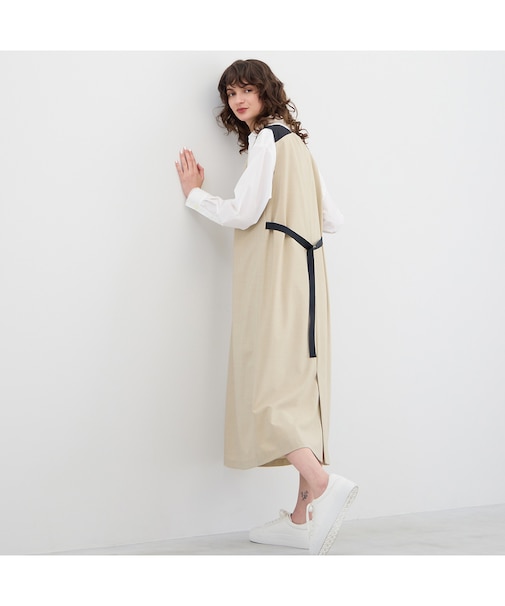 2WAYストレッチジャンパースカート