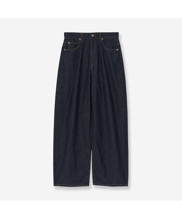 【セットアップ対応】デニムワイドパンツ