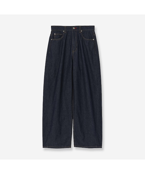 【セットアップ対応】デニムワイドパンツ