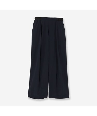 【撥水加工】タックワイドパンツ