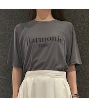【接触冷感】シアーロゴTシャツ【Harmonic Flow】