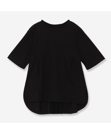 【洗える】バックプリーツデザインカットソー