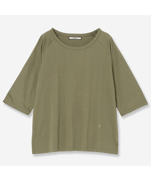 【接触冷感】コットンブレンドラグランTシャツ