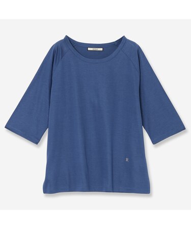 【接触冷感】コットンブレンドラグランTシャツ