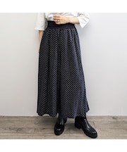 【IMPORT PRINT】プリントキュロットスカート