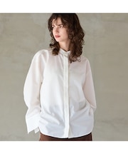 【洗える】シャーリングシャツ
