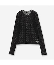 【洗える】ストレッチレースカットソー