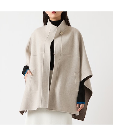 【リバーシブル】リバーポンチョジャケット