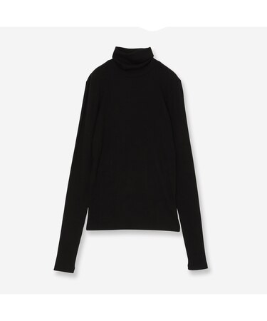 【カシミヤシルクブレンド・洗える】タートルカットソー